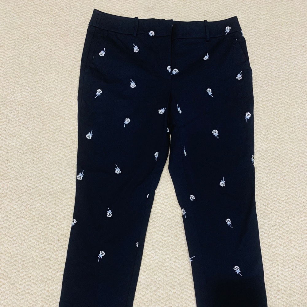 Loft pants straight leg floral one of a kind